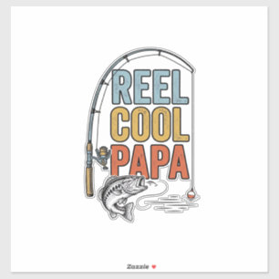 Angelsächsisches Papa-Angeln-Shirt-Design_1 Aufkleber
