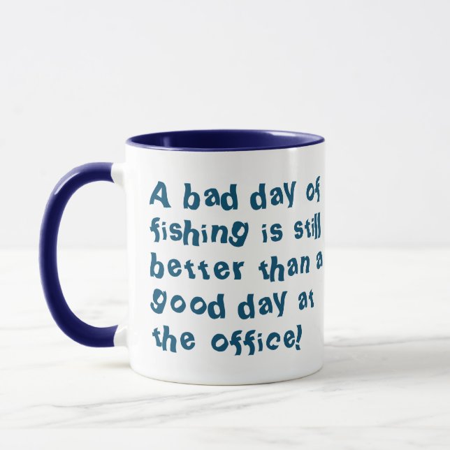 Angelschenke oder Fisherman-Geschenk mit Fangquote Tasse (Links)
