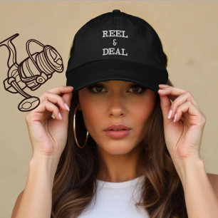 Angelschnur-Rolle & Geschenk für Angler Bestickte Baseballkappe