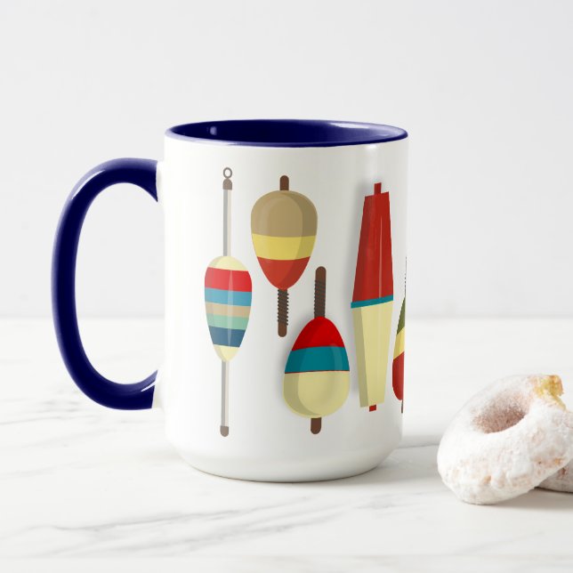 Angelschwimmer / Schwimmer Tasse (Mit Donut)