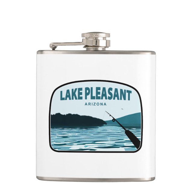 Angelsport am Lago Maggiore Flachmann (Vorderseite)