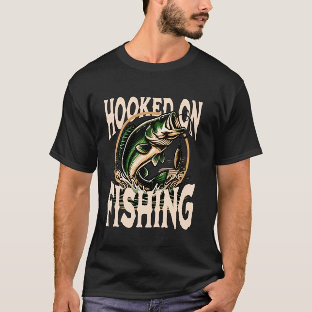 Angelsport-Köder-Barsch-Angler T-Shirt (Vorderseite)