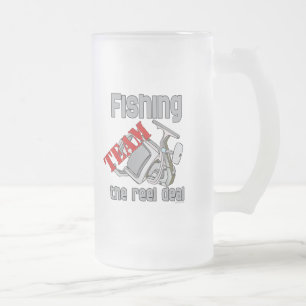 Angelteam, das den Walfang betreibt Mattglas Bierglas