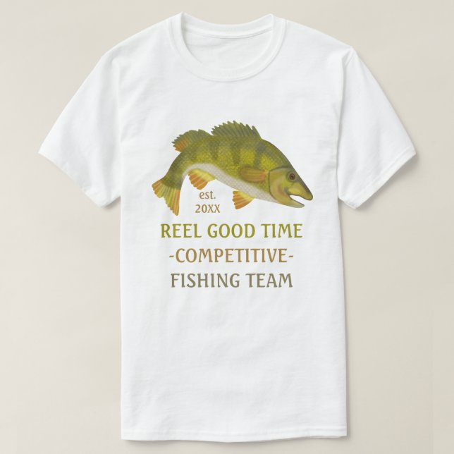 Angelteam Turniers Custom Angler Bass Fish T-Shirt (Design vorne)