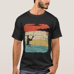 Angelturnier-Schild und -Abzeichen T-Shirt
