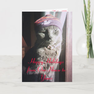 AngelWeihnachten, Happy Holidays aus unserem Haus  Feiertagskarte