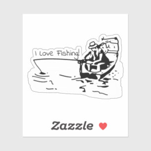 Angelwoche - I Liebe Angeln! Aufkleber