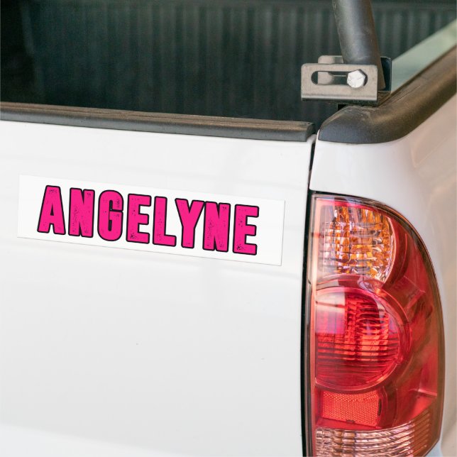 Angelyne Name Autoaufkleber (Auf Lkw)