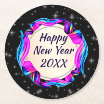 Angemalt Ribbon am nächtlichen Himmel glücklich Ne