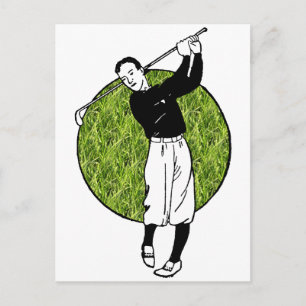 Angemessene Golfkleidung Postkarte