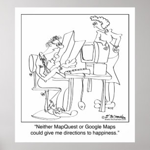 Angemessene Richtung zum Glück Poster