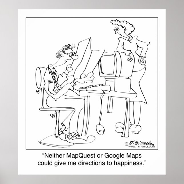 Angemessene Richtung zum Glück Poster (Vorne)