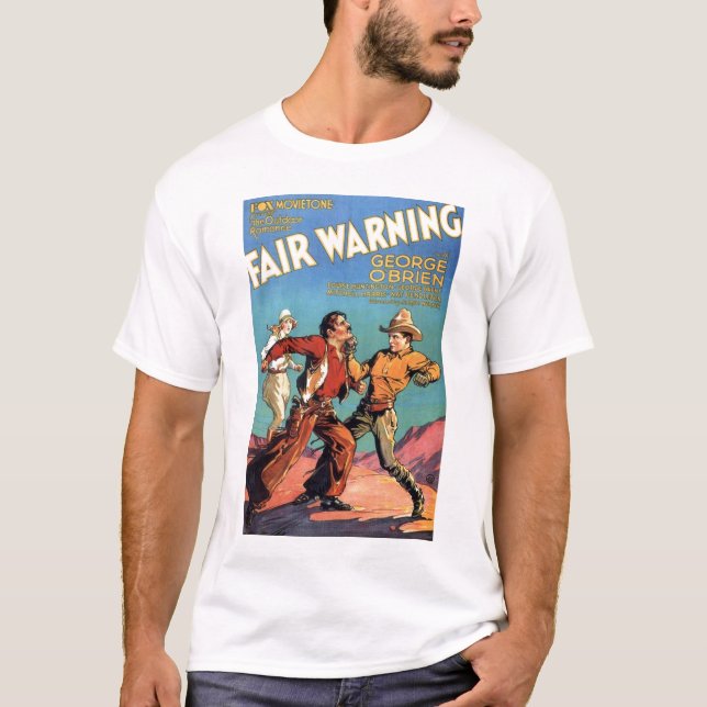 "Angemessene Warnung" 1931 Vintager Filmplakat T - T-Shirt (Vorderseite)
