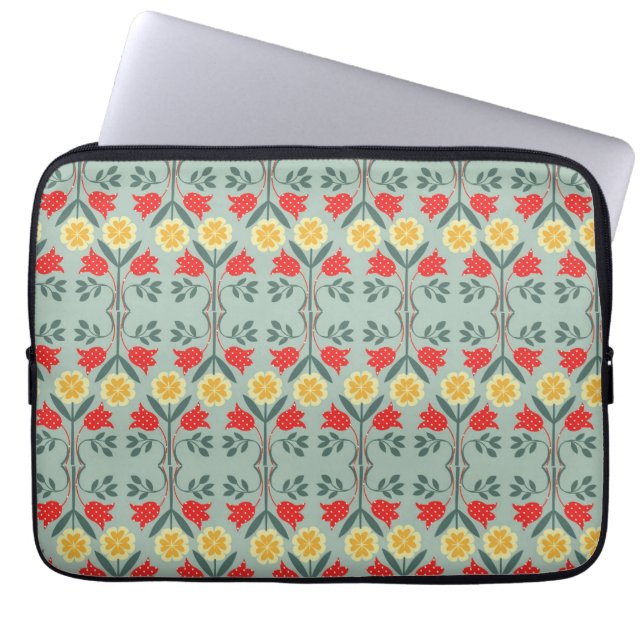 Angemessenes Insel fairisle retro Hipstermit Laptopschutzhülle (Vorderseite)