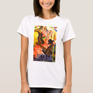 Angemessenes Plakat 1949 Spaniens Sevilla April T-Shirt
