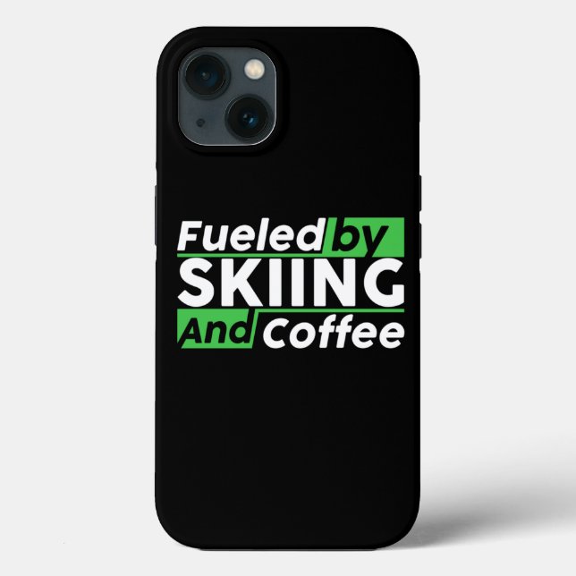 Angenährt von Skifahren und Kaffee Skifahren Lover Case-Mate iPhone Hülle (Rückseite)