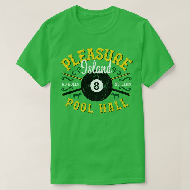 Angenehme Island Pool Hall T-Shirt (Design vorne)