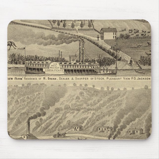 Angenehmer Aussichtsbetrieb Mousepad (Vorne)