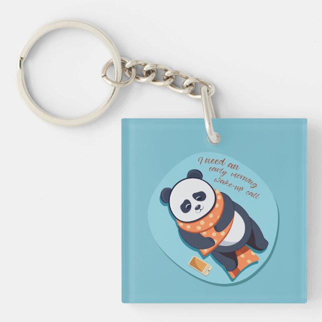 Angenehmer Panda-Notruf Schlüsselanhänger (Vorderseite)