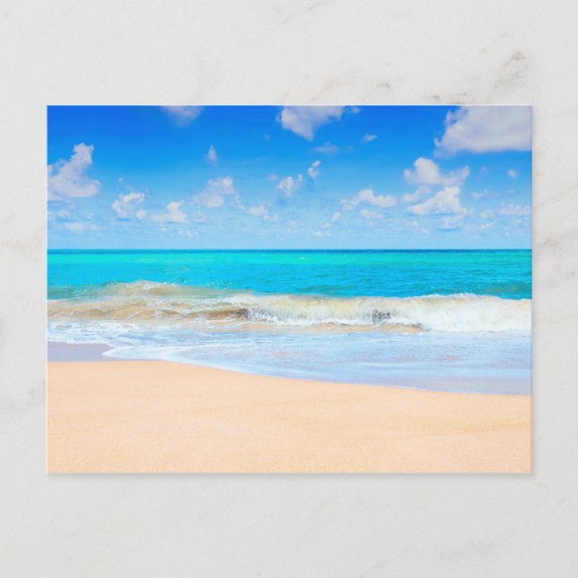 Angenehmer Strand Postkarte (Vorderseite)