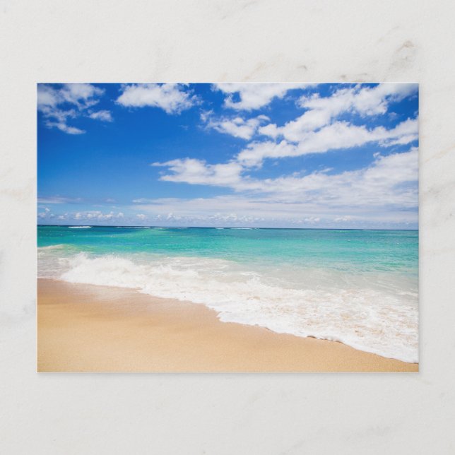 Angenehmer Strand Postkarte (Vorderseite)