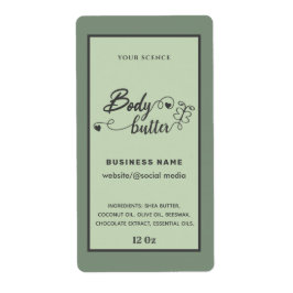 Angenehmes Etikett für Schmetterlingskörper