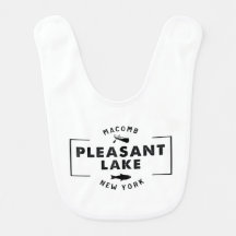Angenehmes Lake Baby Bib
