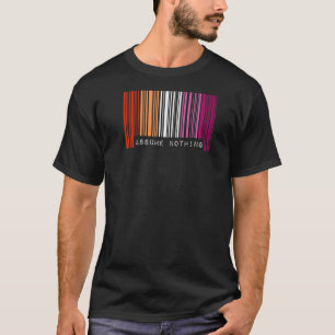 Angenommen, Barcode Lesben-Stolz-Flag kommt T-Shirt