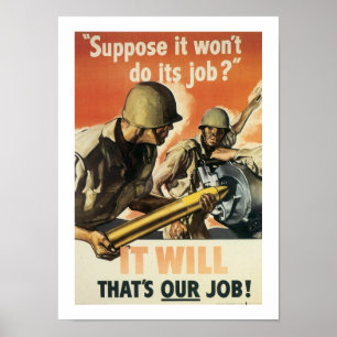 Angenommen, es wird seine Arbeit nicht tun? Poster