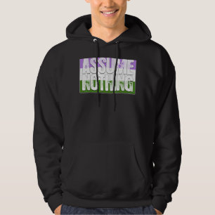 Angenommen, kein Genderqueer-Pride-Flag Hoodie