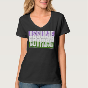Angenommen, kein Genderqueer-Pride-Flag T-Shirt