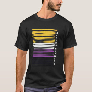 Angenommen, nichts nicht binärer Barcode Enby Gend T-Shirt