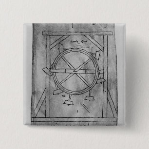 Angenommen Perpetuum mobileholzhammer und -rad Button