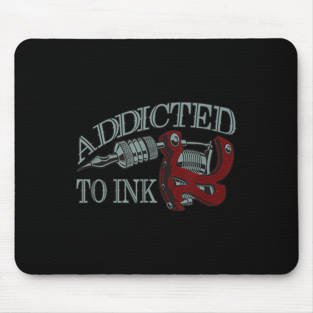 Angenommen, sich zu dunklen Tattoo-Künstler Inking Mousepad (Vorne)