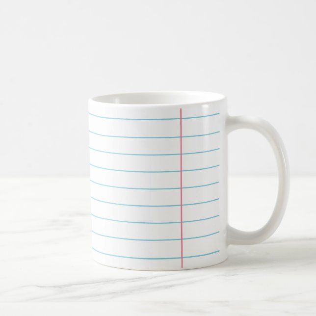 ANGEORDNETE LINES PAPIERTasse Kaffeetasse (Rechts)