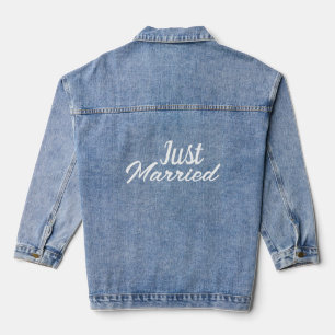 Angepasst Klassisch Elegant Modern Frisch Vermählt Jeansjacke
