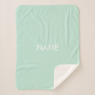 Angepasst mit Namen, Text minimalistisch Meeresfr Sherpadecke