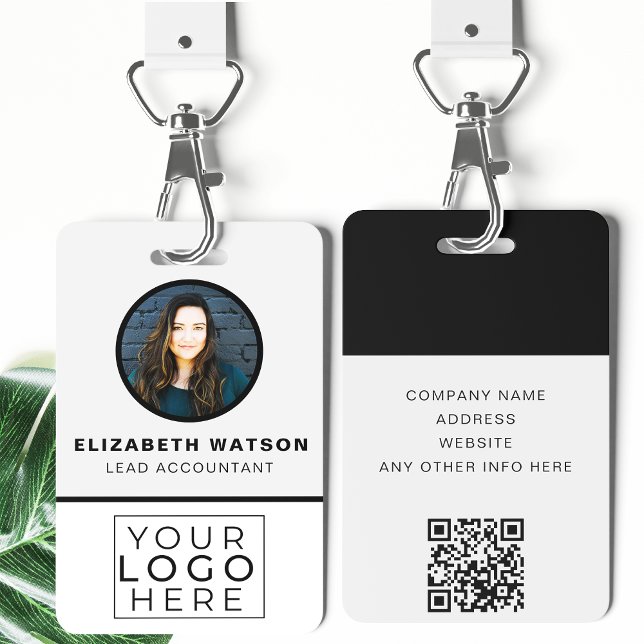 Angepasst mit QR-Code Ihre Logo-Company Mitarbeite Ausweis (Von Creator hochgeladen)