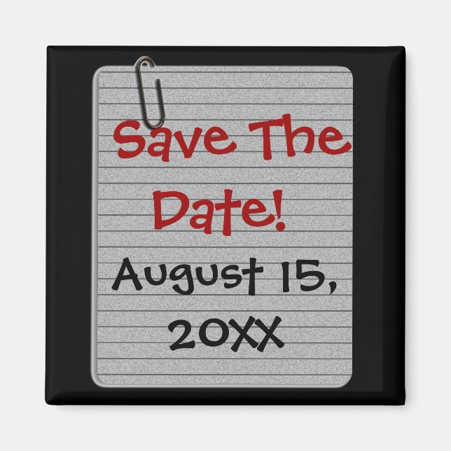 Angepasst Save the Date! Magnet (Vorne)
