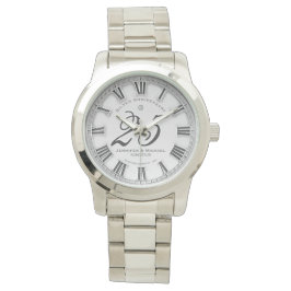 Angepasste 25 Jahre Silberne Hochzeit Jahrestag Armbanduhr