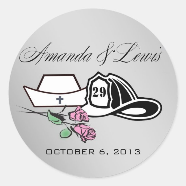 Angepasste Aufkleber für Feuerwehrmänner (Vorderseite)