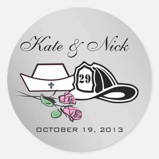 Angepasste Aufkleber für Feuerwehrmänner (Vorderseite)