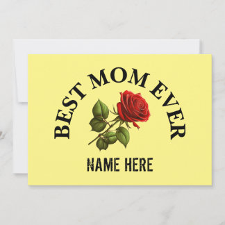 Angepasste beste Mama je Muttername Einladung