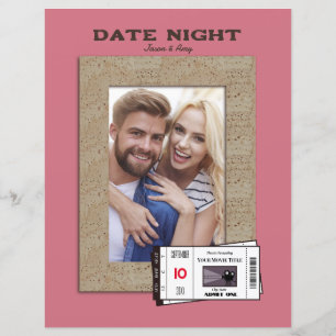 Angepasste Datumsnacht - vorgefertigte Scrapbook-S