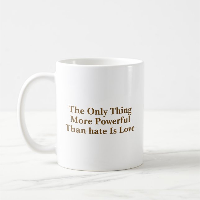 Angepasste Eigene Zitate Stylisch Moderne Minimal  Kaffeetasse (Links)