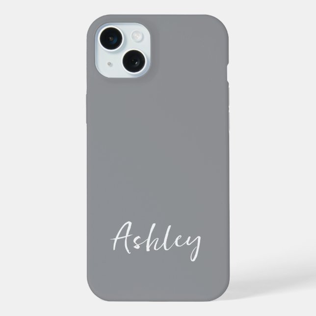Angepasste einfache stilvolle moderne schwarze Far iPhone Hülle (Rückseite)