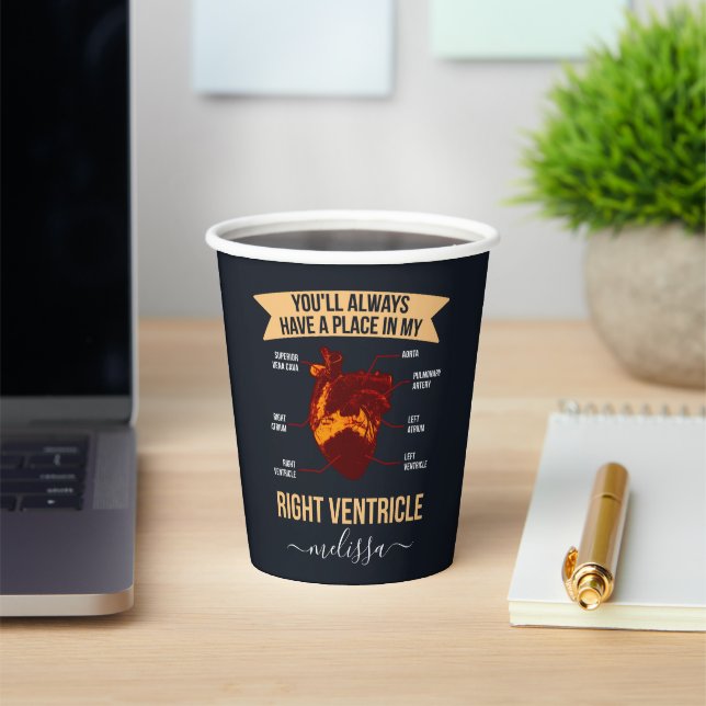 Angepasste EMT Sie werden immer in meiner Herzkran Pappbecher (InSitu)