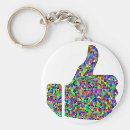 Angepasste farbige, prismatische Stolpersteine Schlüsselanhänger