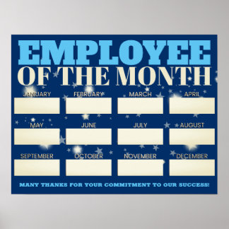 Angepasste farbige Schreib-on-Namen des Mitarbeite Poster