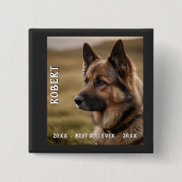Angepasste Gedenkstätte für Haustiere bester Hund  Button